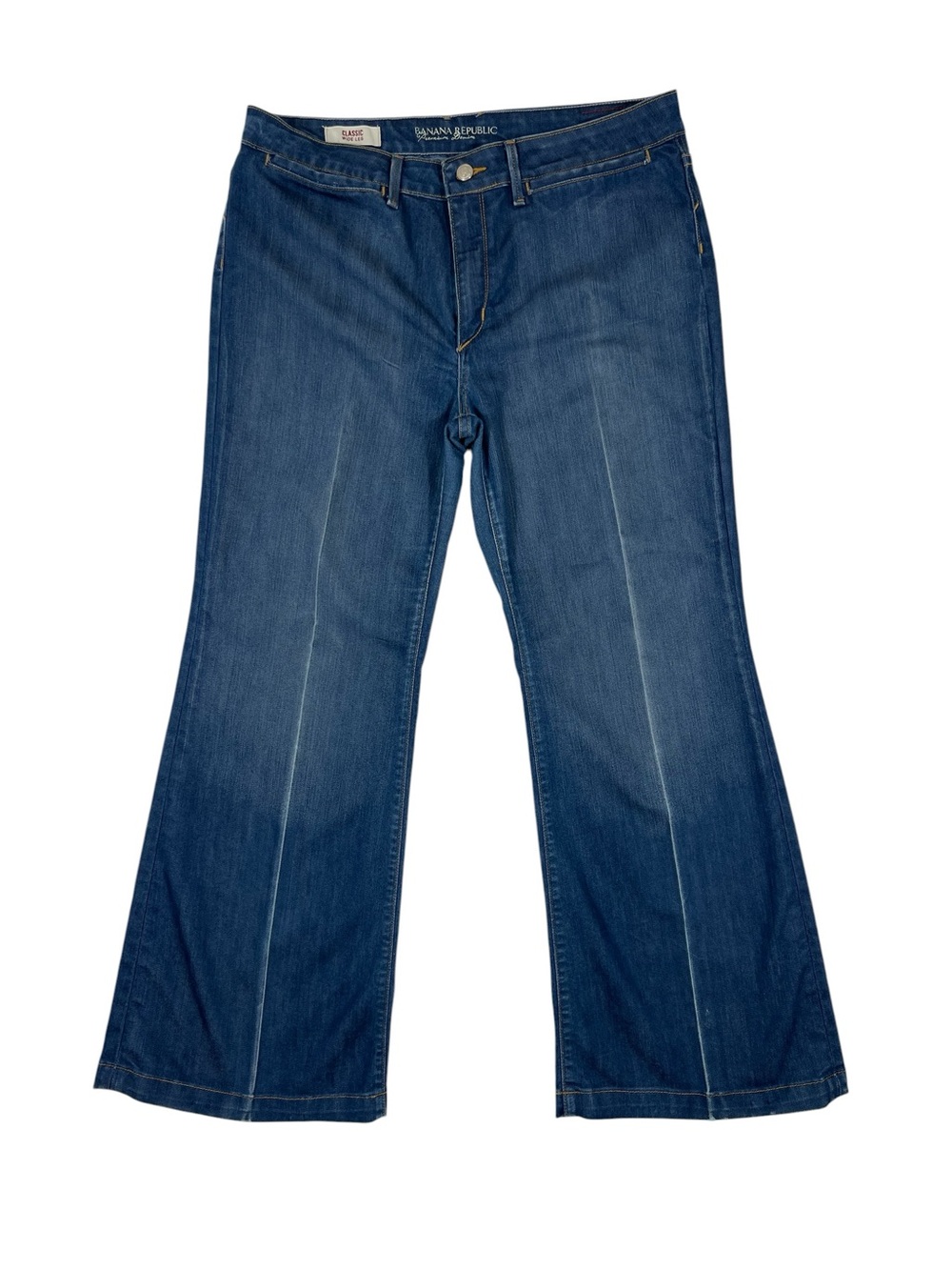 Banana Republic Classic Wide-Leg Trouser Jeans circa 2008 medium wash EUC sz 14S